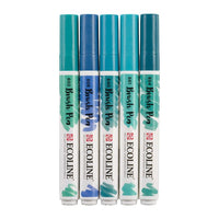 Akvarel olovke Ecoline Brush Pen Green Blue | Set od 5 komada