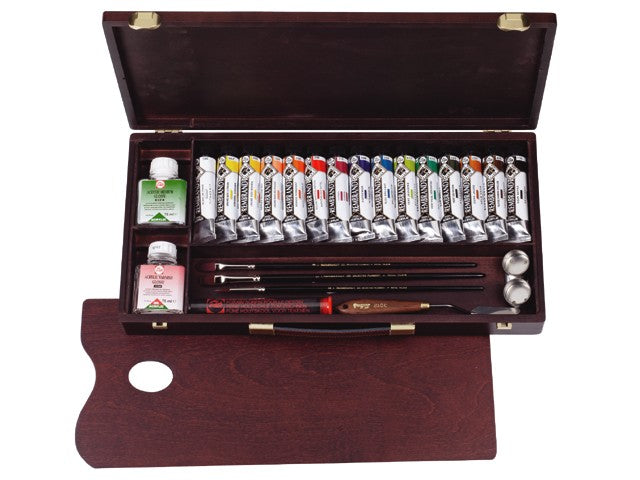 Set akrilnih boja Rembrandt Professional 15x40ml + pribor