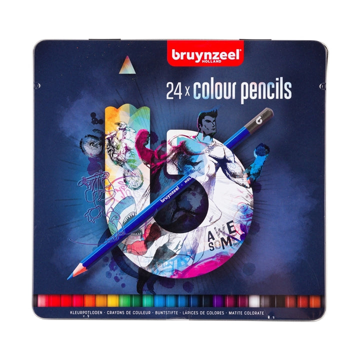 Set bojica u metalnoj kutiji bruynzeel - blue