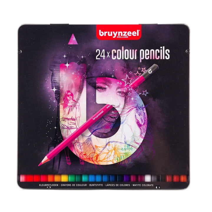 Set bojica u metalnoj kutiji bruynzeel - pink