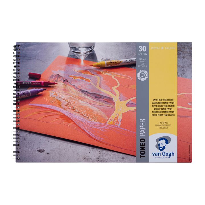 Toniran papir Van Gogh Earth Red - izaberite