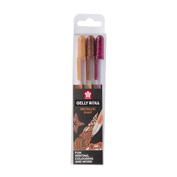 Gel olovke Sakura Gelly Roll METALLIC - 3 komada