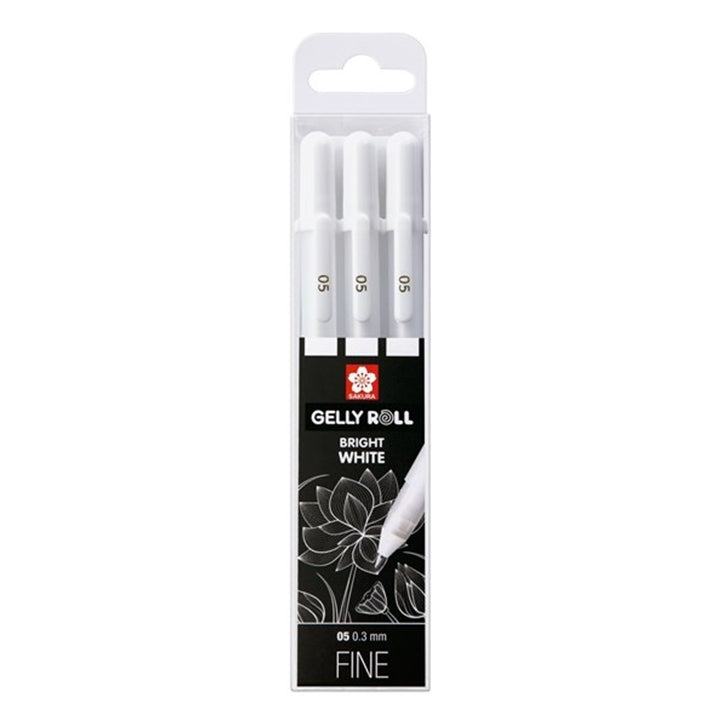 Gel olovke Sakura Gelly Roll bright white - 3 komada
