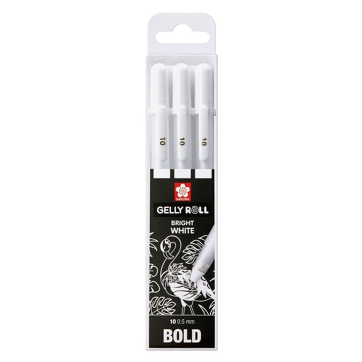 Gel olovke Sakura Gelly Roll bright white - 3 komada