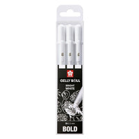 Gel olovke Sakura Gelly Roll bright white - 3 komada