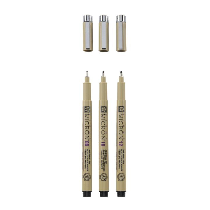 Set tehničkih olovaka SAKURA PIGMA MICRON set BROAD 3 kom.