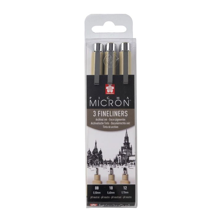 Set tehničkih olovaka SAKURA PIGMA MICRON set BROAD 3 kom.