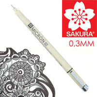Flomaster za tehničko crtanje SAKURA Pigma Micron BLACK