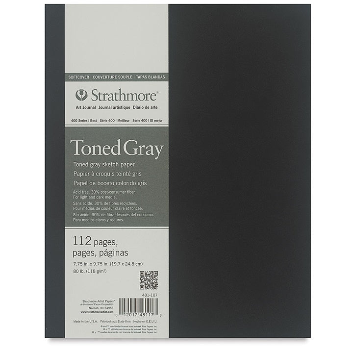 Art Journal Strathmore Tonirani papir Gray meki povez