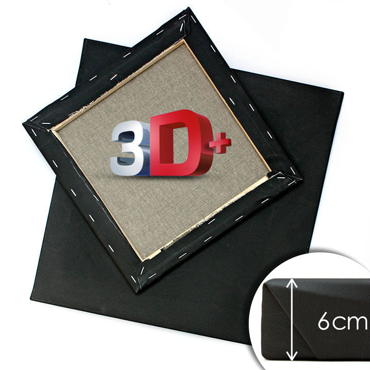 3D+ Crno slikarsko platno na ramu PROFI