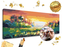 Maľovanie podľa čísel PREMIUM GOLD | Pestrofarebná krajina