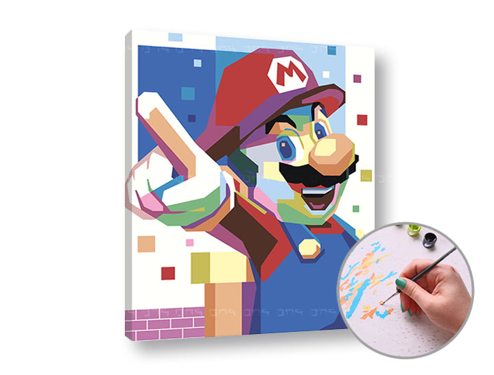 Slikanje po brojevima SUPER MARIO