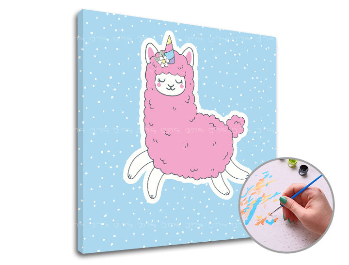 Slikanje po brojevima PINK LAMA SINGLE CUT