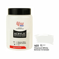 Akrilna boja, 400 ml, ROSA STUDIO – Titanijum bela (401)