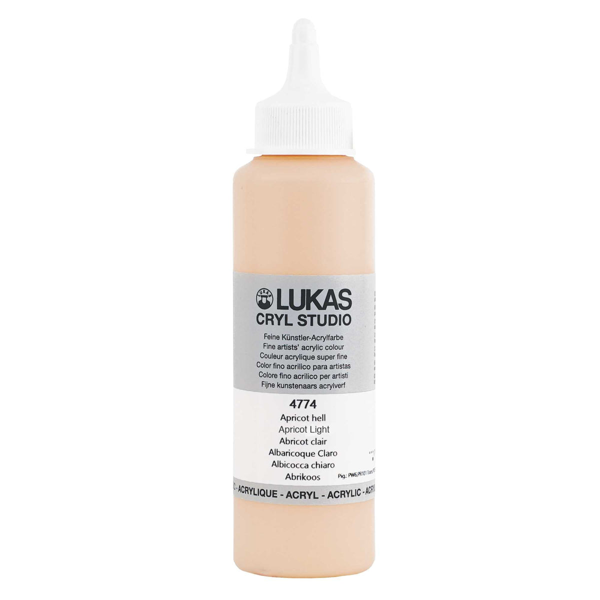 Akrilna boja LUKAS Cryl Studio 250 ml | razne boje – Svetla kajsija
