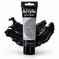 Akрилna boja Phoenix Heavy Body 100 ml | različite boje – crn / 793