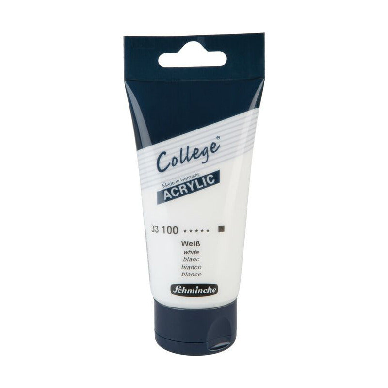 Akrilna boja Schmincke College Acrylic 75 ml – 100 Bela