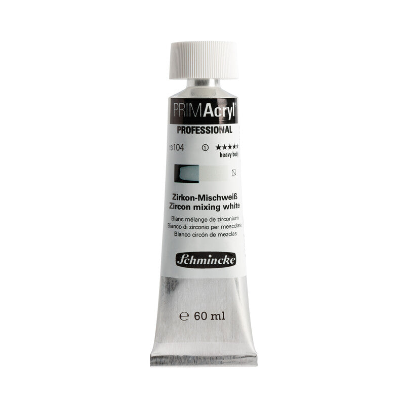 Akrilna boja Schmincke PRIMAcryl Professional 60 ml – 104 Cirkon bela za mešanje