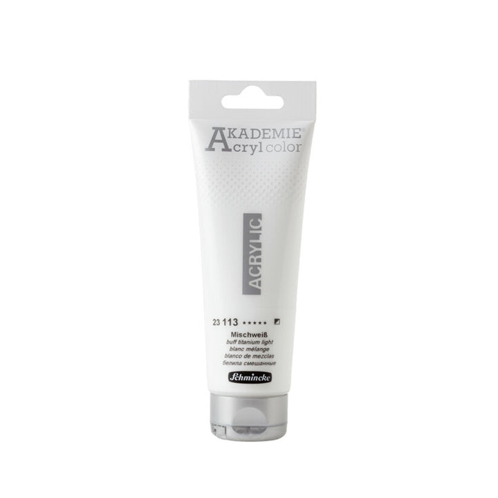Akrilne boje Schmincke AKADEMIE 120 ml | različite boje - 113 titanijum bela svetla (buff)