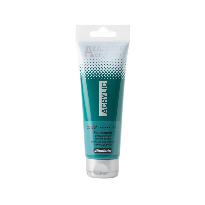 Akrilne boje Schmincke AKADEMIE 120 ml | različite boje - 551 ftalo zelena