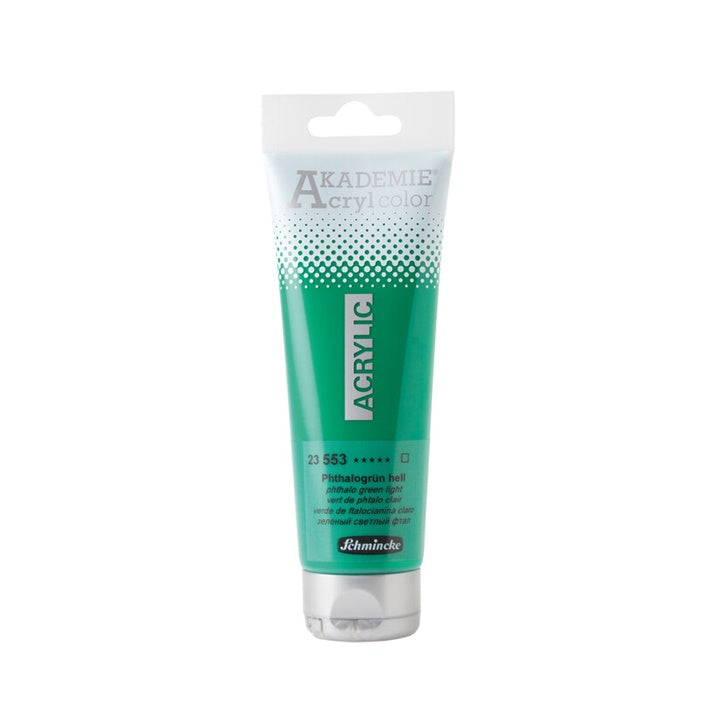Akrilne boje Schmincke AKADEMIE 120 ml | različite boje - 553 zelena svetla ftalo