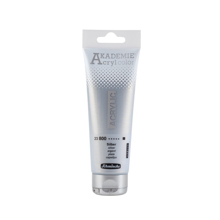 Akrilne boje Schmincke AKADEMIE 120 ml | različite boje - Srebrna