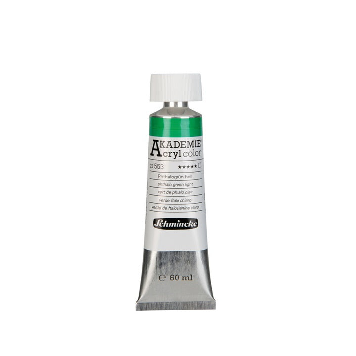 Akrilne boje Schmincke AKADEMIE 60 ml | različite boje - 553 ftalo svetlo zelena
