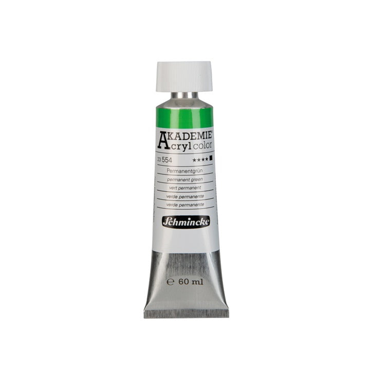 Akrilne boje Schmincke AKADEMIE 60 ml | različite boje - 554 permanentna zelena