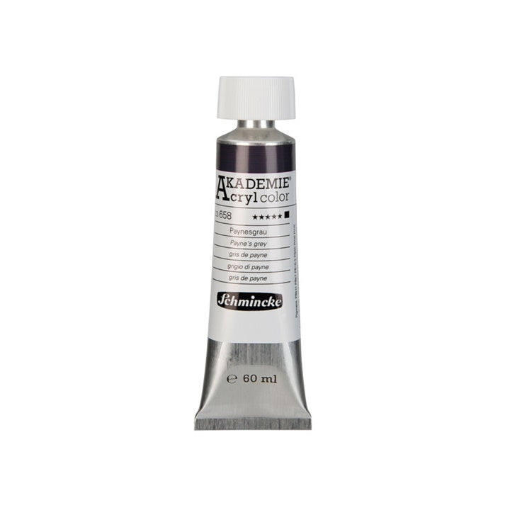 Akrilne boje Schmincke AKADEMIE 60 ml | različite boje - 658 Pejnova siva