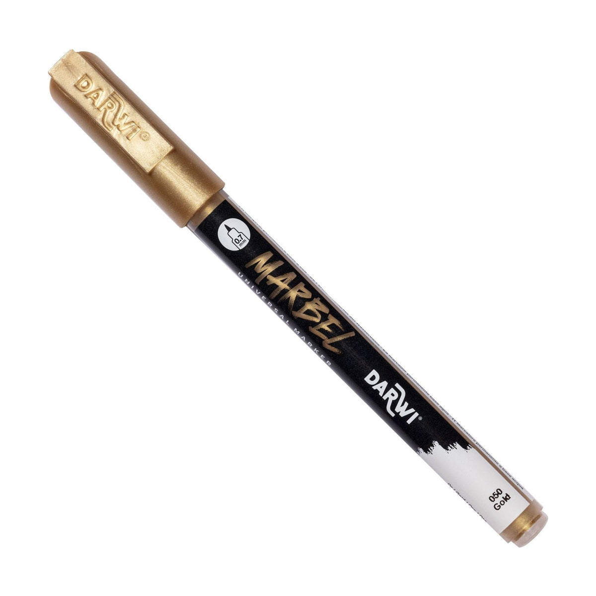 Akrilni flomaster DARWI Marbel 0,7 mm – Zlatna