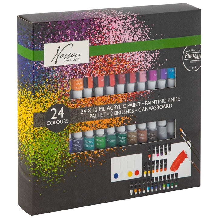 Akrilni set za slikanje Nassau Fine Art 29 kom | Artmie