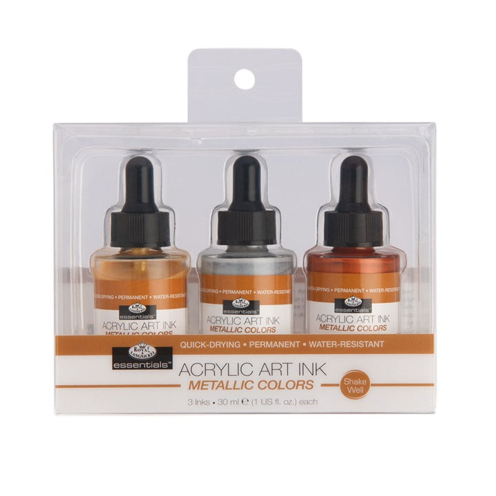 Akrilni tuš Royal & Langnickel metalik boje 3 x 30 ml | Artmie