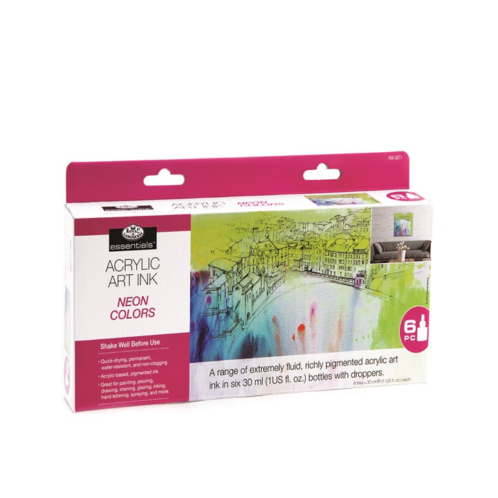 Akrilni tuš Royal & Langnickel neonske boje 6 x 30 ml | Artmie