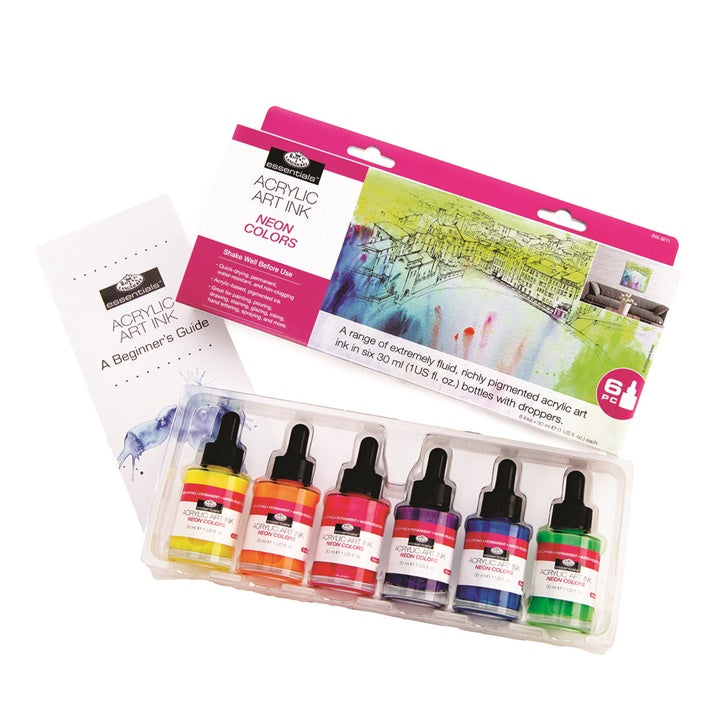 Akrilni tuš Royal & Langnickel neonske boje 6 x 30 ml | Artmie