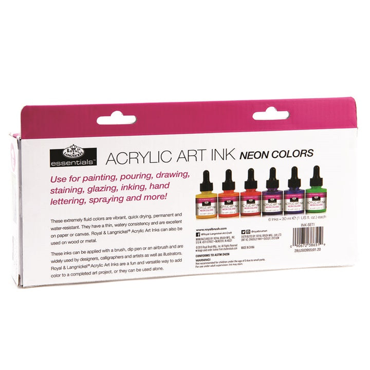 Akrilni tuš Royal & Langnickel neonske boje 6 x 30 ml | Artmie