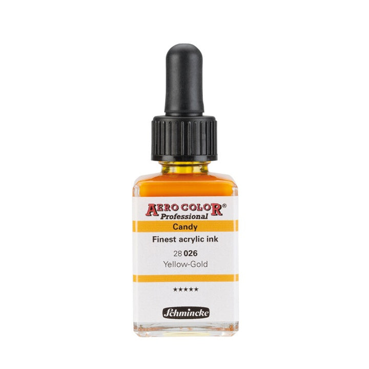 Akrilni tuš Schmincke AERO COLOR Professional Candy 28 ml – 026 zlatnožuta