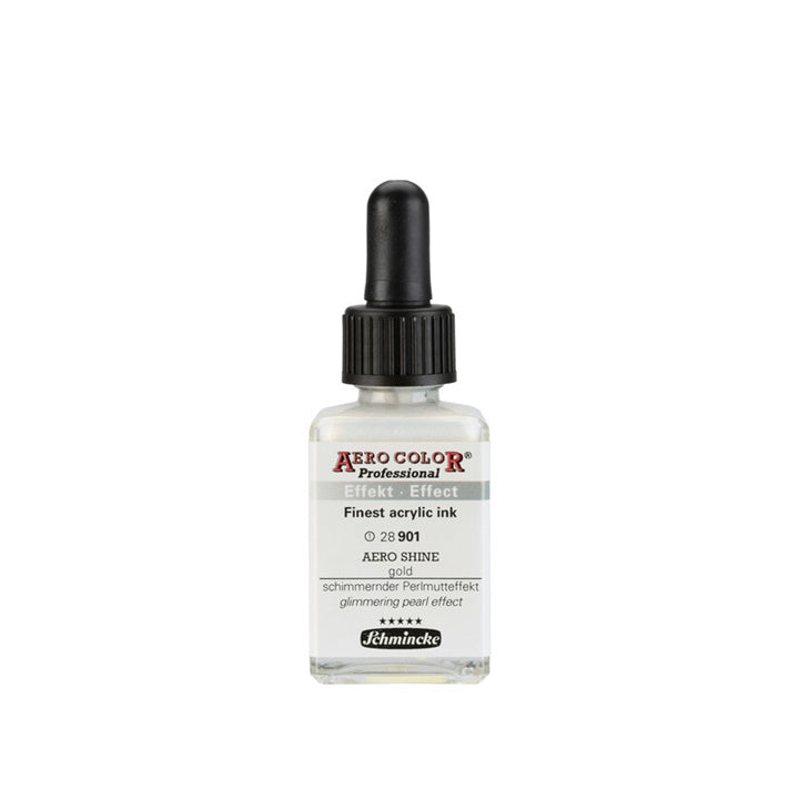Akrilni tuš Schmincke AERO COLOR Professional Effect 28 ml – 901 AERO SHINE zlatna