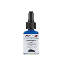 Akrilni tuš Schmincke AERO COLOR Professional Effect 28 ml – 904 AERO METALLIC plava