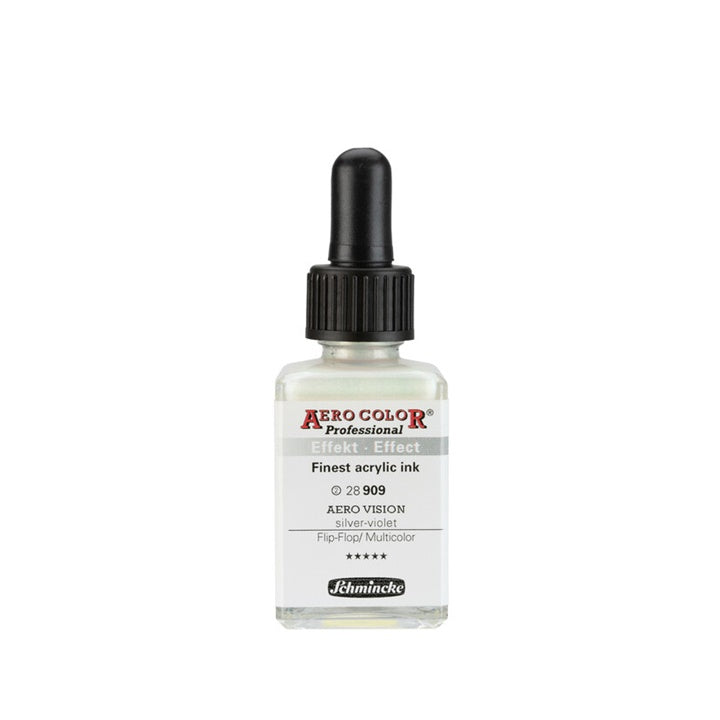 Akrilni tuš Schmincke AERO COLOR Professional Effect 28 ml – 909 AERO VISION srebrnoljubičasta