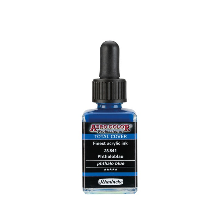 Akrilni tuš Schmincke AERO COLOR Professional Total Cover 28 ml – 841 ftalo plava