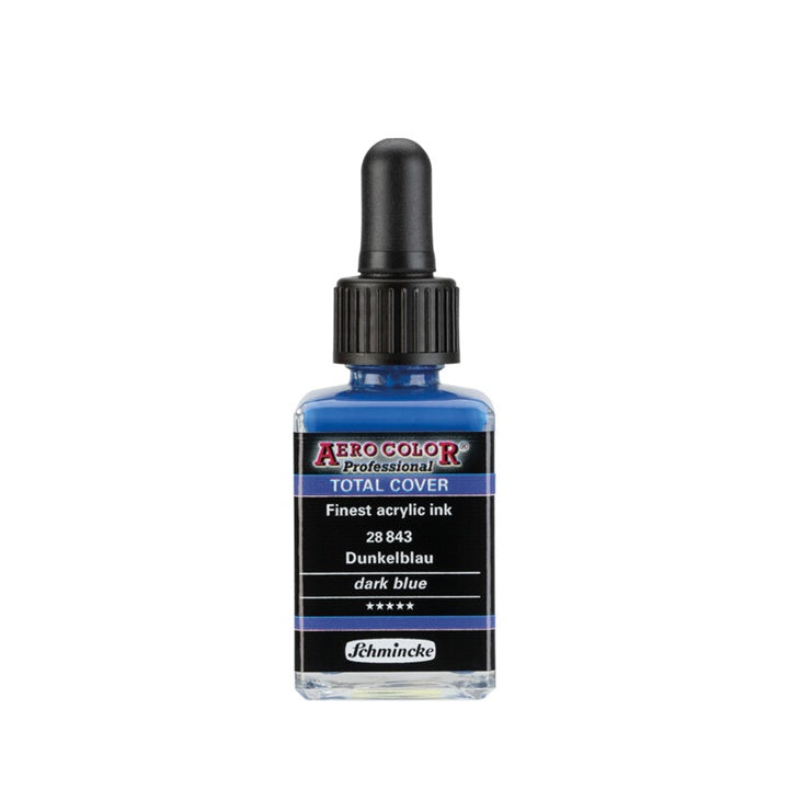 Akrilni tuš Schmincke AERO COLOR Professional Total Cover 28 ml – 843 tamnoplava