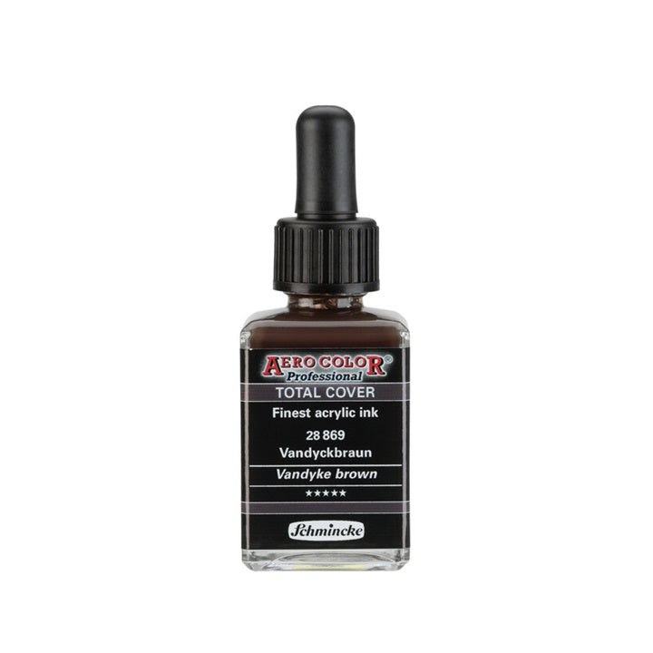 Akrilni tuš Schmincke AERO COLOR Professional Total Cover 28 ml – 869 vandyke braon