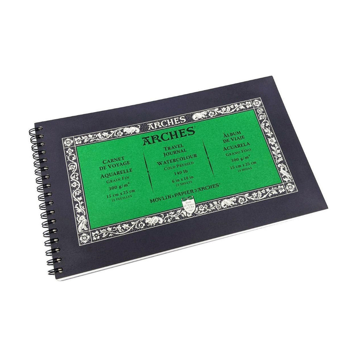 Akvarel blok ARCHES Cold Pressed 300 g/m² 15 x 25 cm – 15 listova, spirala