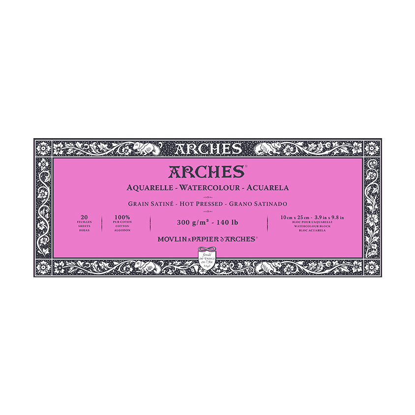 Akvarel blok ARCHES CP prirodna bela 300 g/m² – 20 listova