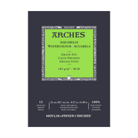 Akvarel blok ARCHES sitno zrno prirodno bela 185 g/m2 A4 - 15 listova