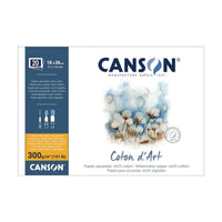 Akvarel blok CANSON Coton d'Art CP 300 g/m² 18 x 26 cm - 20 listova