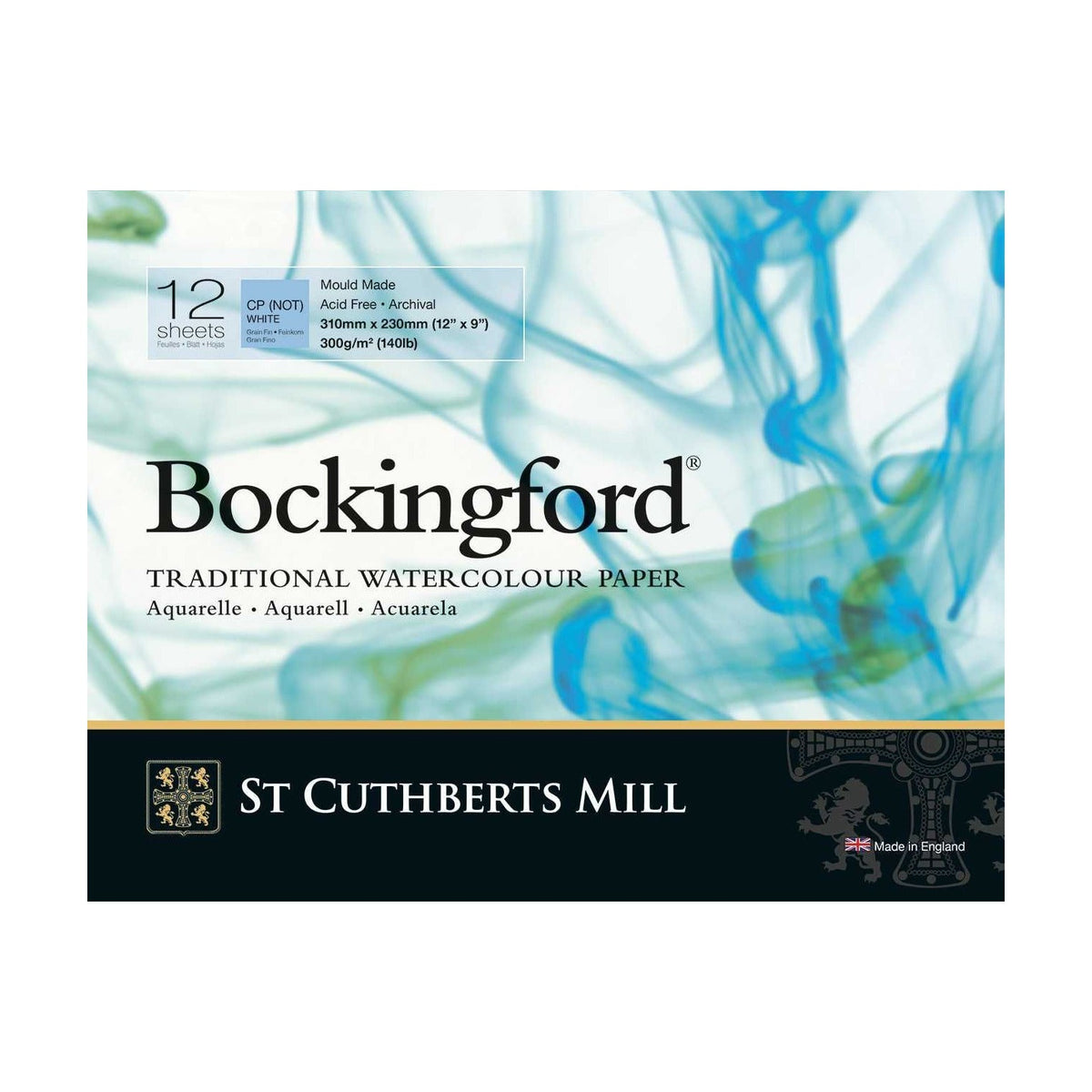 Akvarel blok CANSON St Cuthberts Bockingford CP beli 300 g/m² - 12 listova