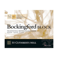 Akvarel blok CANSON St Cuthberts Bockingford Rough 300 g/m² 31 – 41 cm - 12 listova
