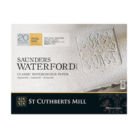 Akvarel blok CANSON St Cuthberts Saunders Waterford Rough 300 g/m² 26 × 51 cm – 20 listova