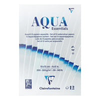 Akvarel blok CLAIREFONTAINE Aqua Essentials 200 do 300 g/m² 10 – 24 cm - 12 listova